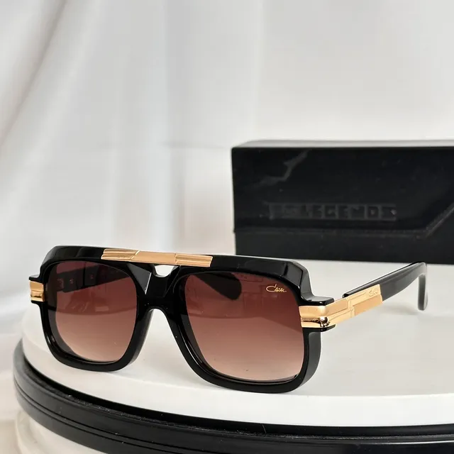 Brown Gold Oversized Rectangular Tortoiseshell Acetate Optical Glasses 3