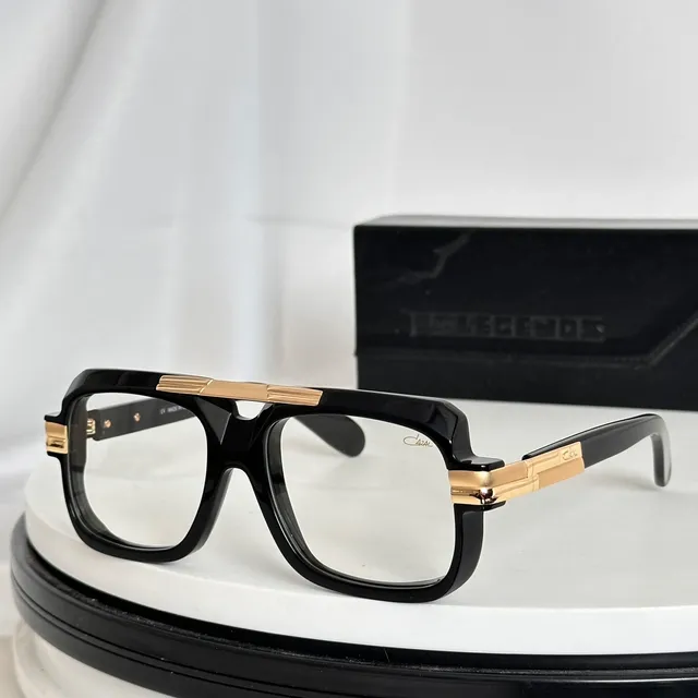 Brown Gold Oversized Rectangular Tortoiseshell Acetate Optical Glasses 9