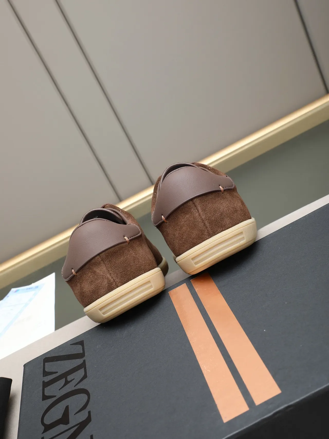 Brown Suede Low-Top Lifestyle Sneaker 3