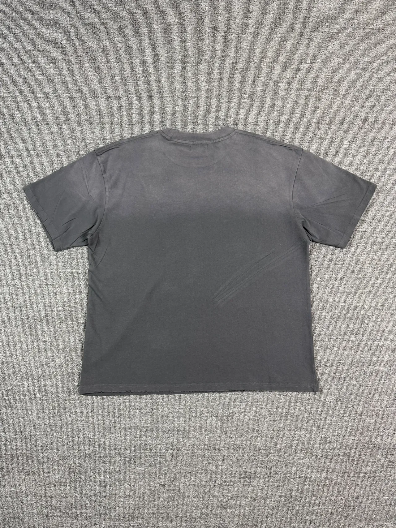 Charcoal Gray Graphic-Print Eagle Basketball Motif T-Shirt 6