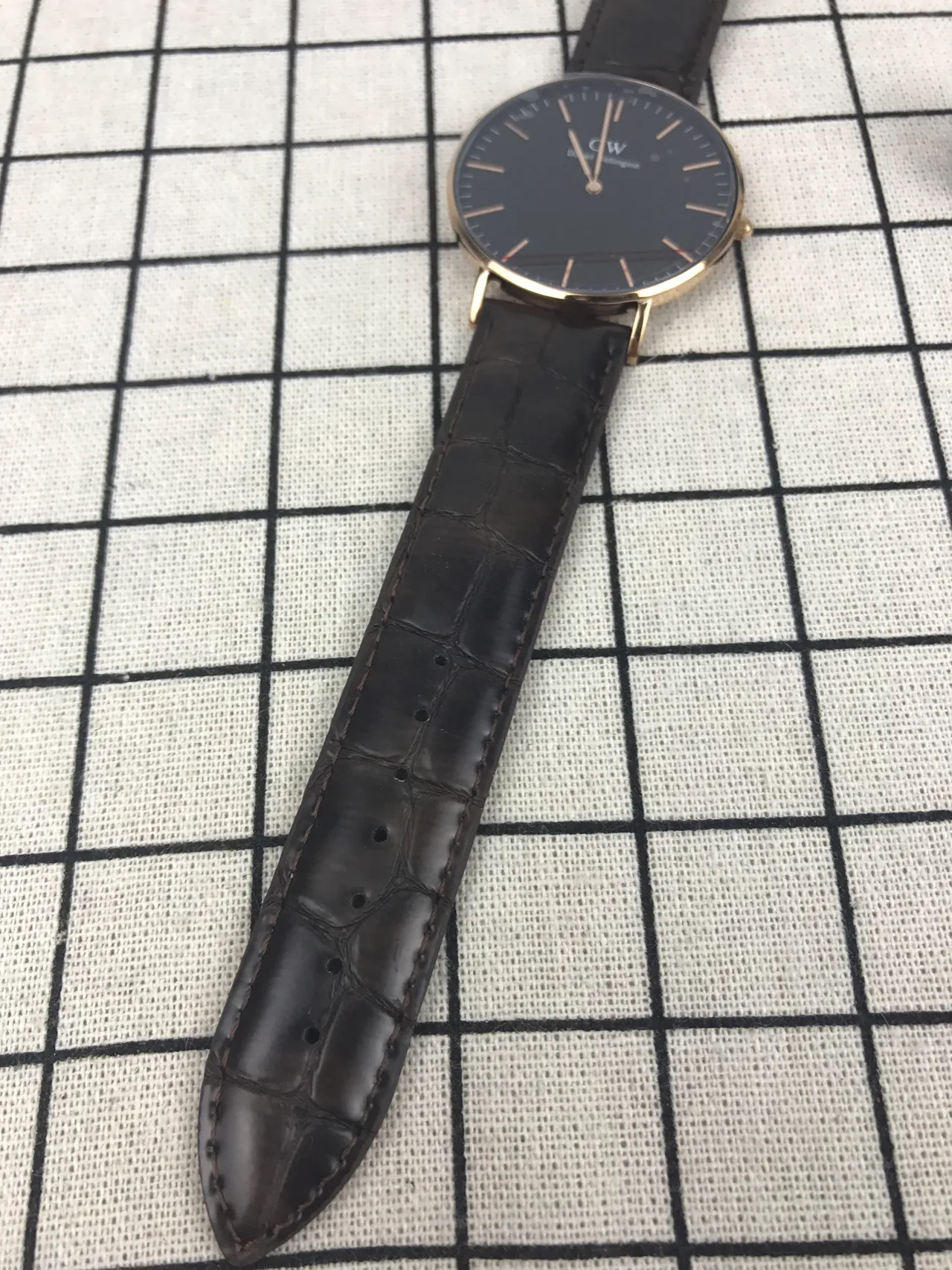 Daniel Wellington Classic Black Dial Gold-Tone Quartz Watch 4