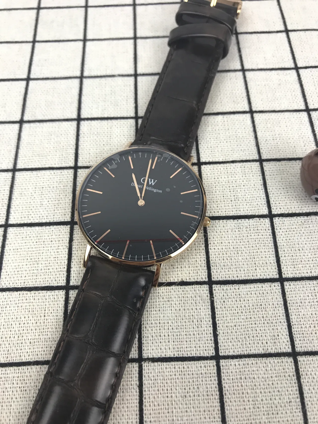 Daniel Wellington Classic Black Dial Gold-Tone Quartz Watch 5