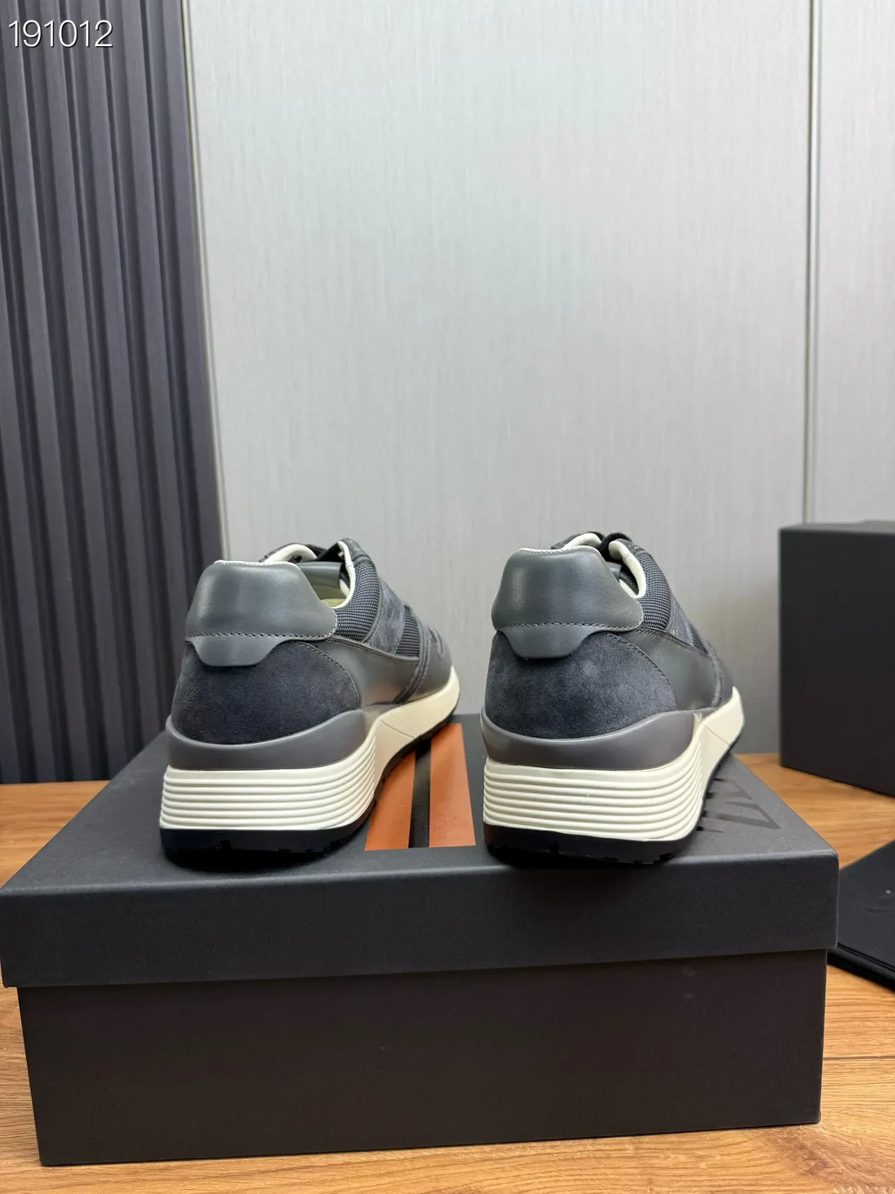 Dark Gray Suede and Mesh Lifestyle Sneaker 2