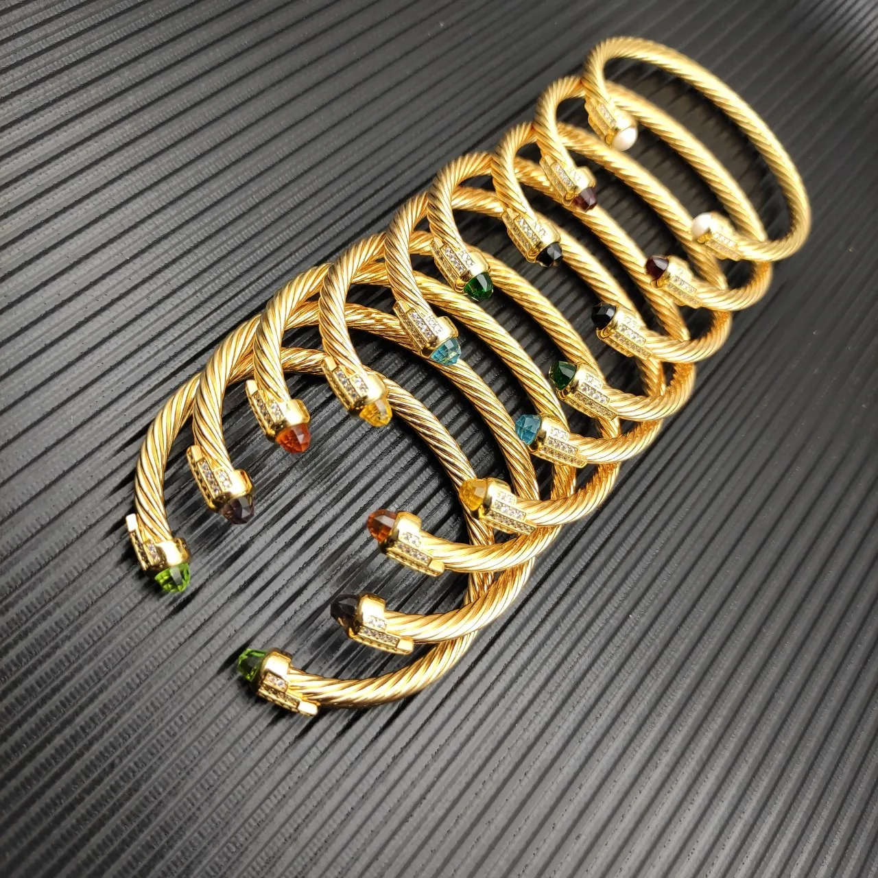David Yurman Cable Classics Gold Yellow Twisted Bracelet 2