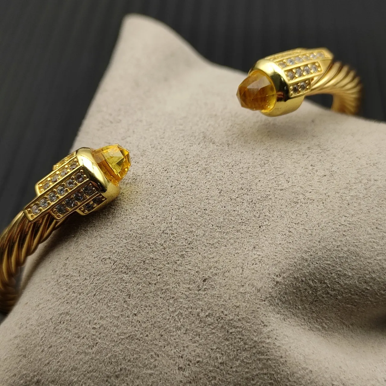 David Yurman Cable Classics Gold Yellow Twisted Bracelet 3