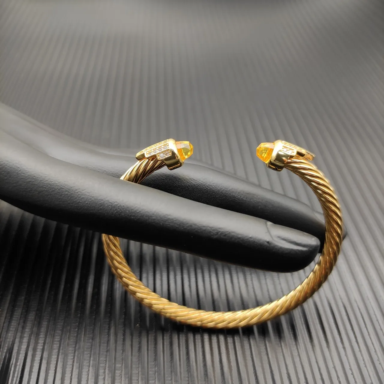 David Yurman Cable Classics Gold Yellow Twisted Bracelet 4