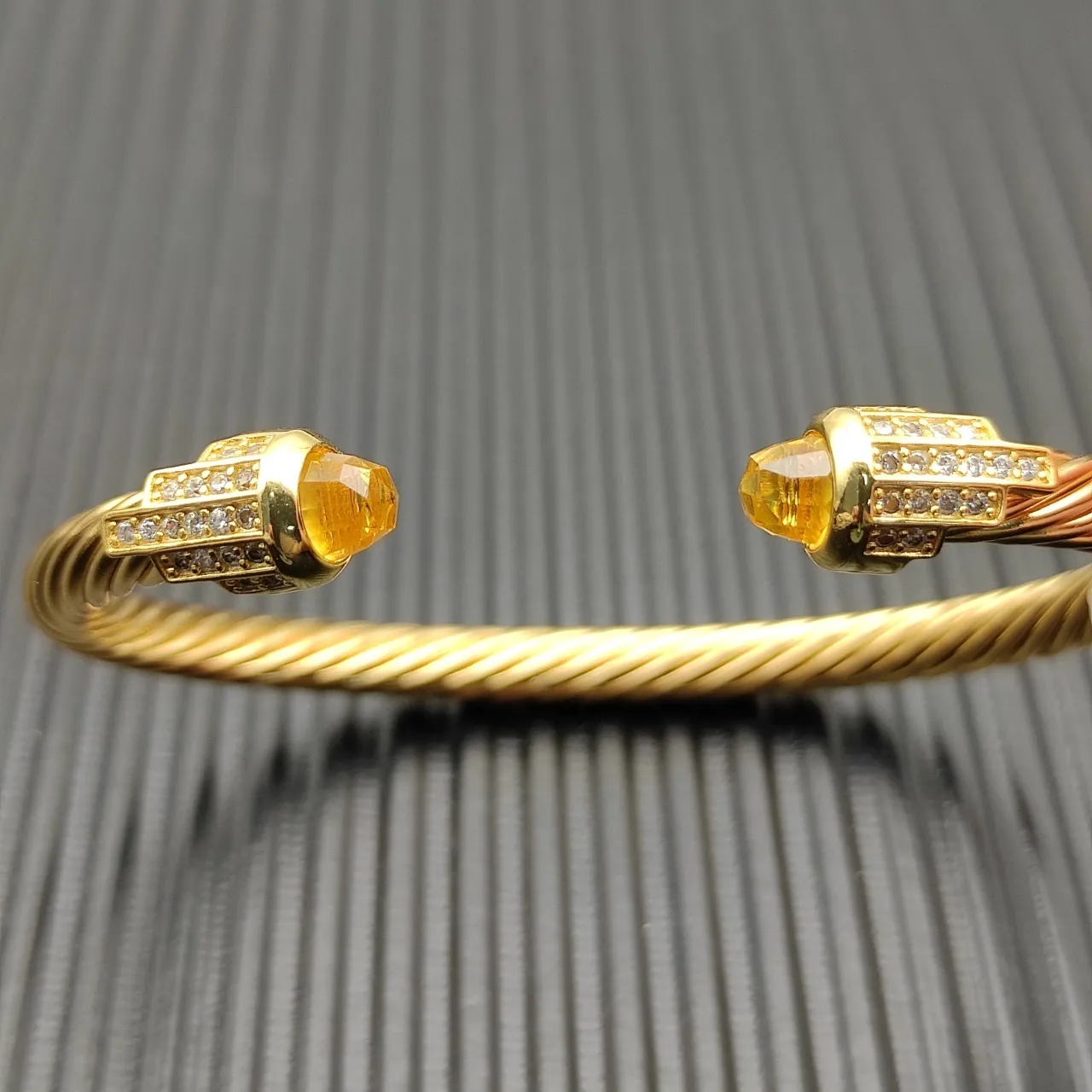 David Yurman Cable Classics Gold Yellow Twisted Bracelet 5