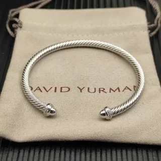 سوارة ديفيد يورمان Cable Classics Pavé Diamond Terminal