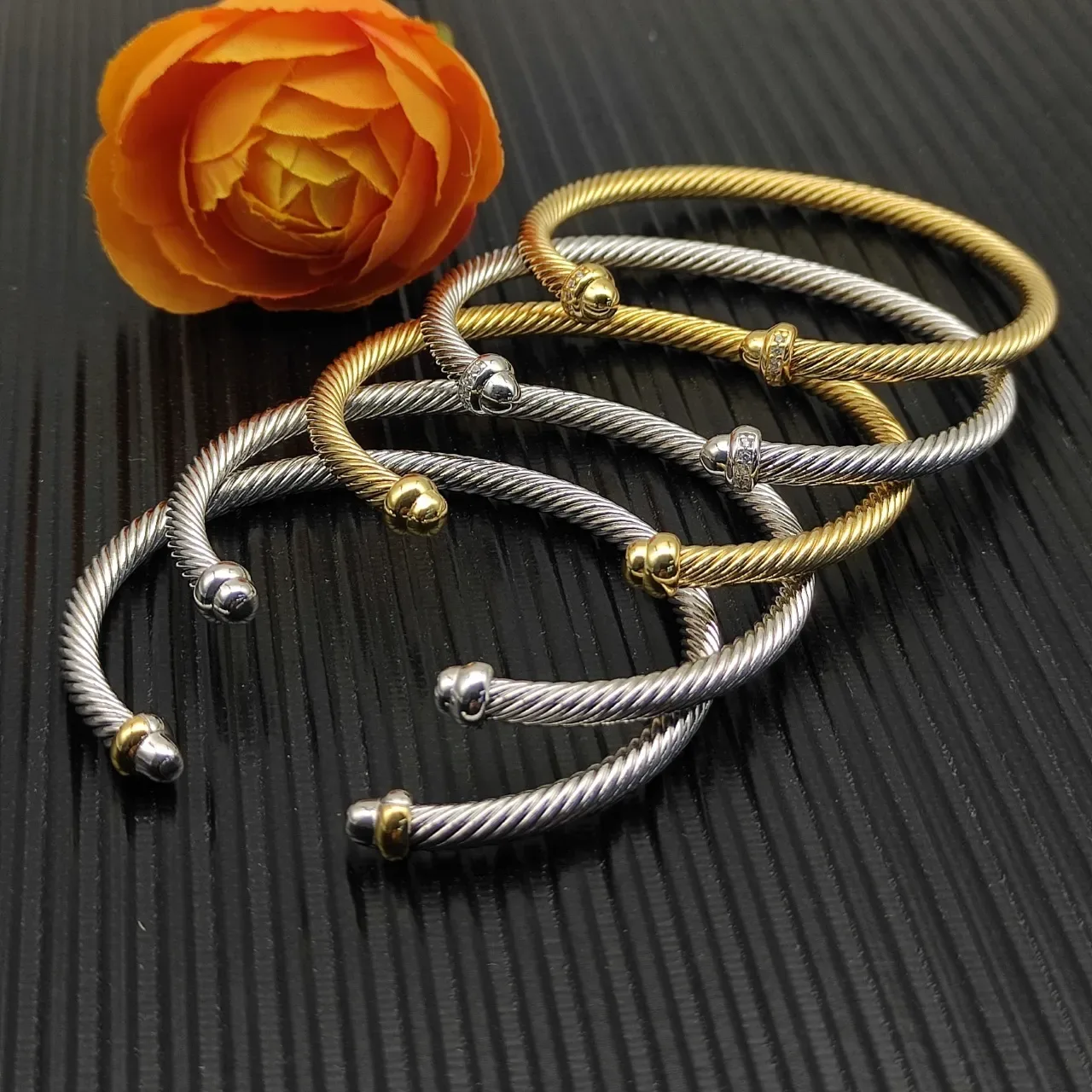 David Yurman Cable Classics Pavé Diamond Terminal Bracelet 3