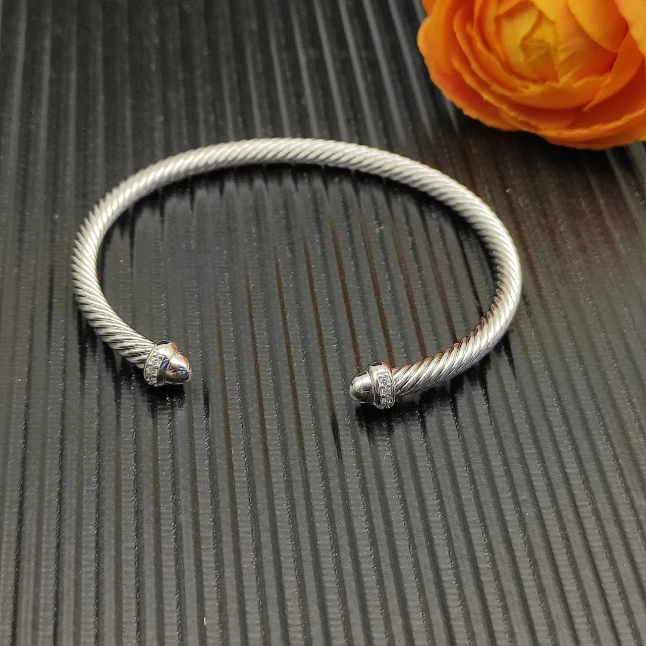 David Yurman Cable Classics Pavé Diamond Terminal Bracelet 5