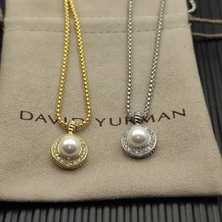David Yurman Cable Classics قلادة معلقة لؤلؤية