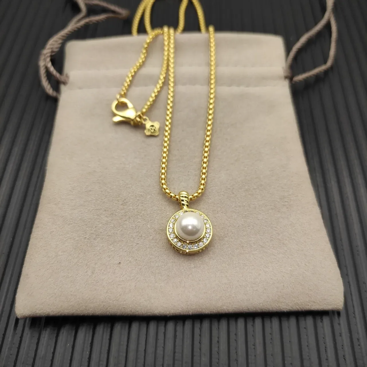 David Yurman Cable Classics Pearl Pendant Necklace 5