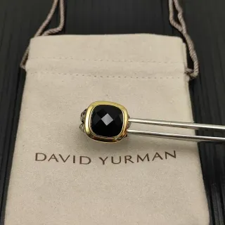 David Yurman Cable Collection Cushion-Cut Black Onyx Ring