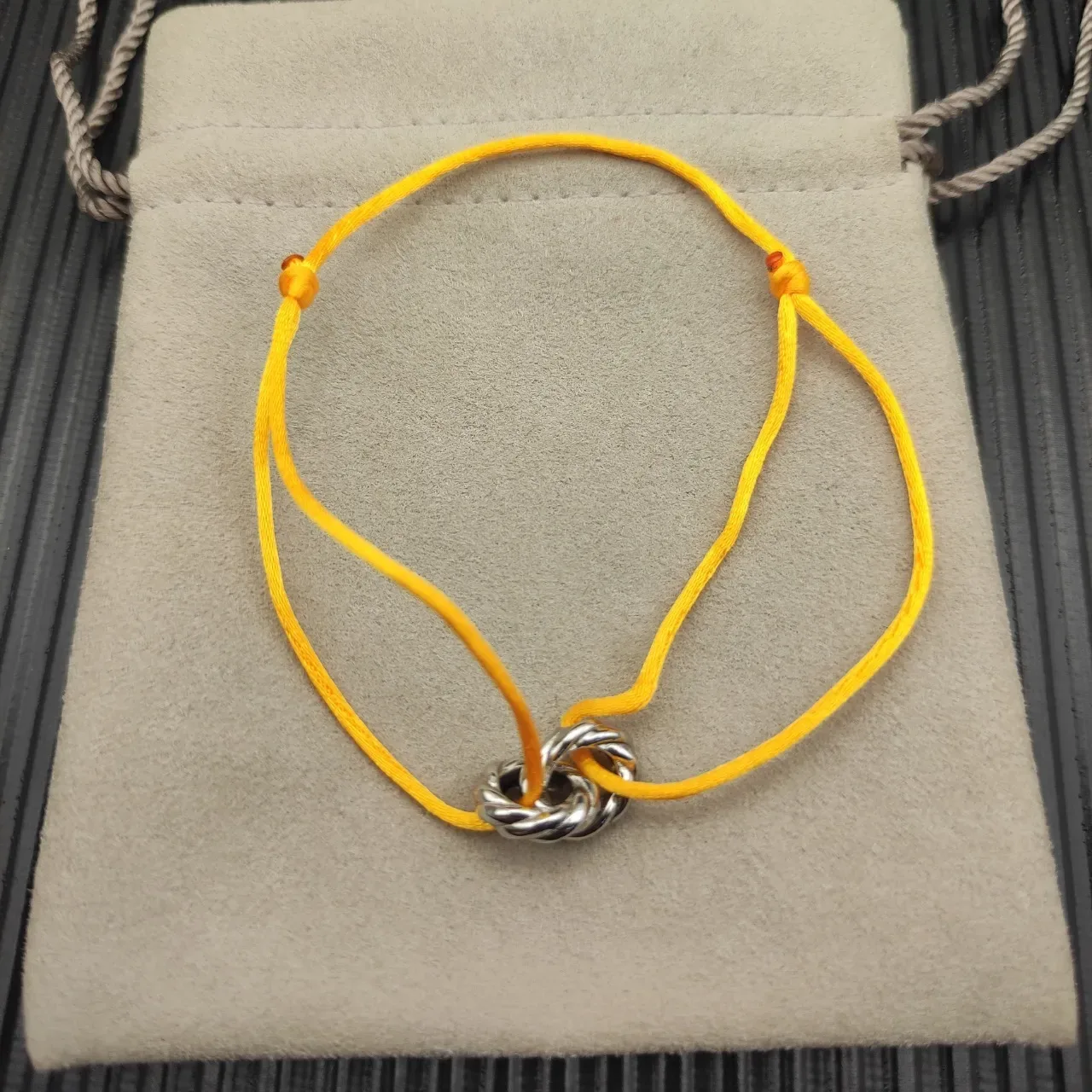 David Yurman Cable Knot Yellow Cord Bracelet 9