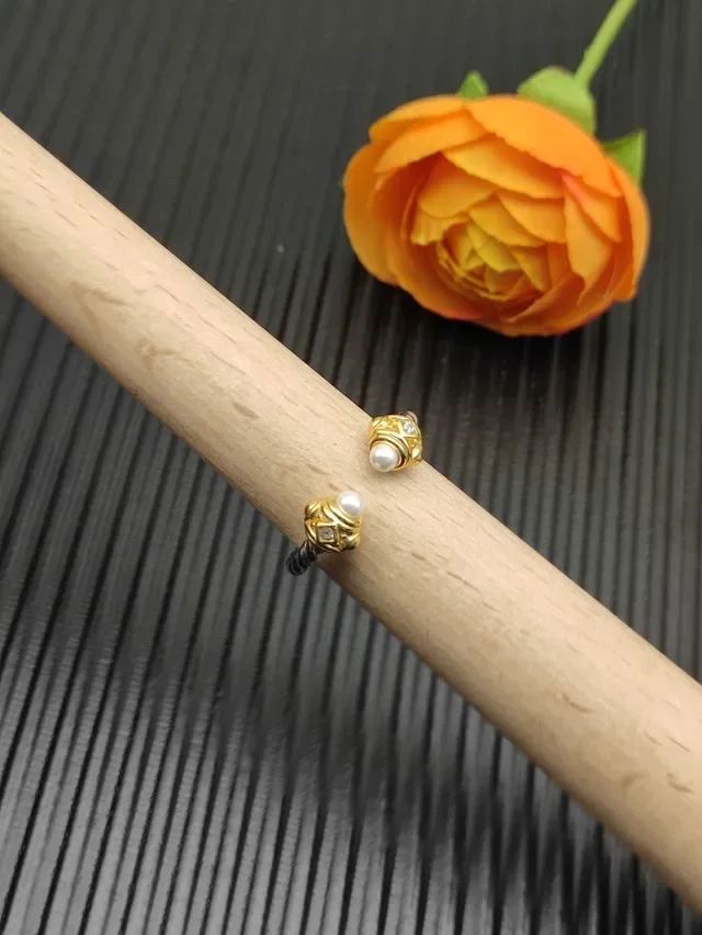 David Yurman Cable Pearl End Silver Gold Twisted Band Two-Tone Metal Ring 7