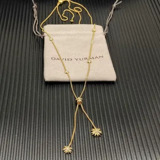 David Yurman Starburst Gold Collier de Motifs Style Lariat