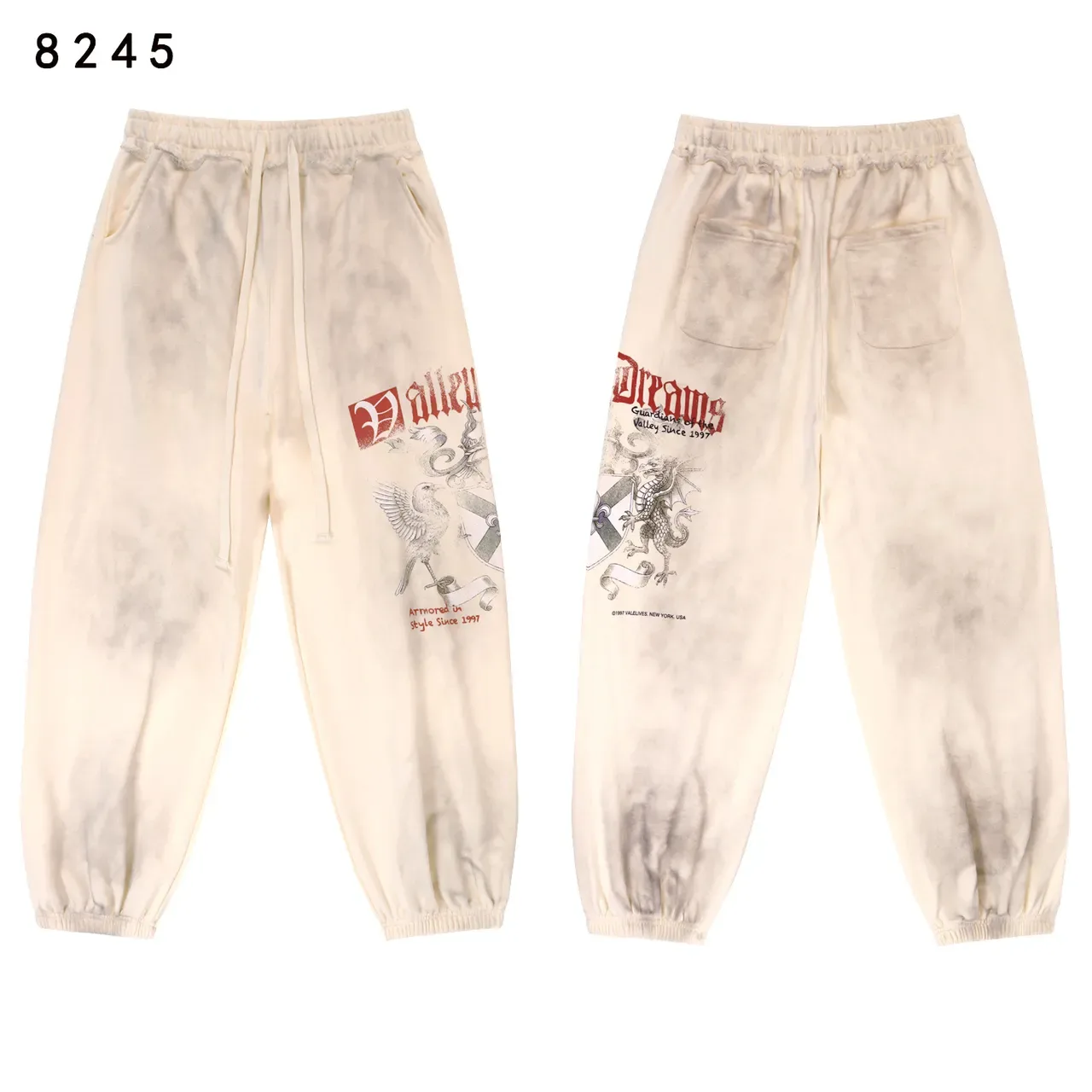 Distressed Graphic-Print Zip-Up Hoodie 8