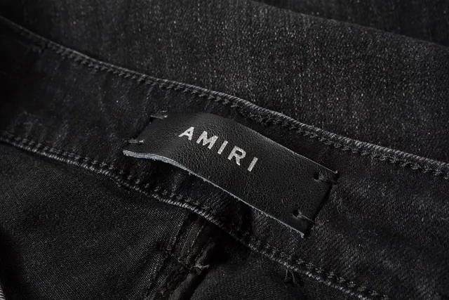 Distressed Studded Black Slim-Fit Jeans 7