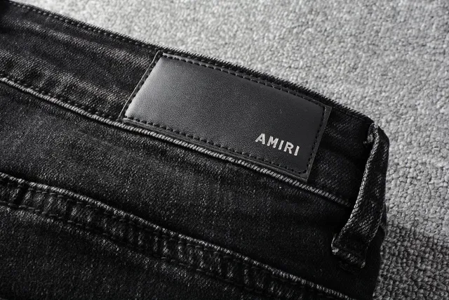 Distressed Studded Black Slim-Fit Jeans 9