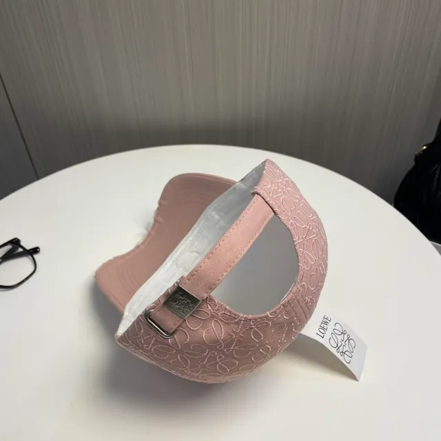 Dusty Pink Monogram Embroidered Distressed Baseball Cap 8