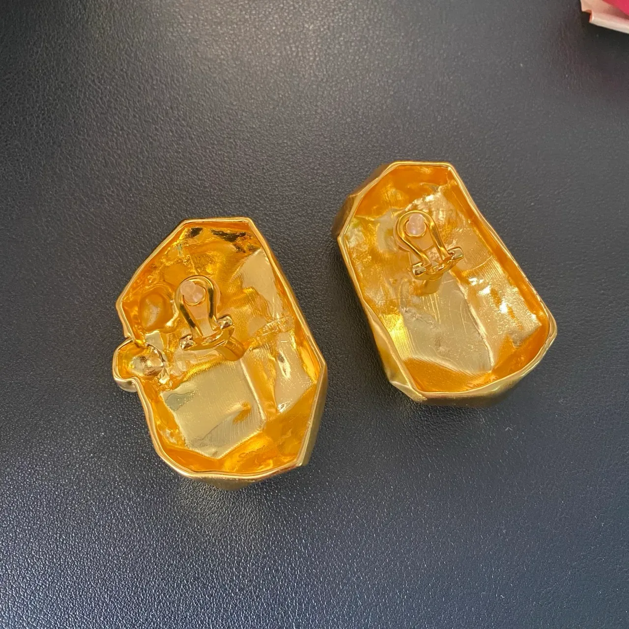 Faceted Gold Sculptural Ornament Jewelry 6