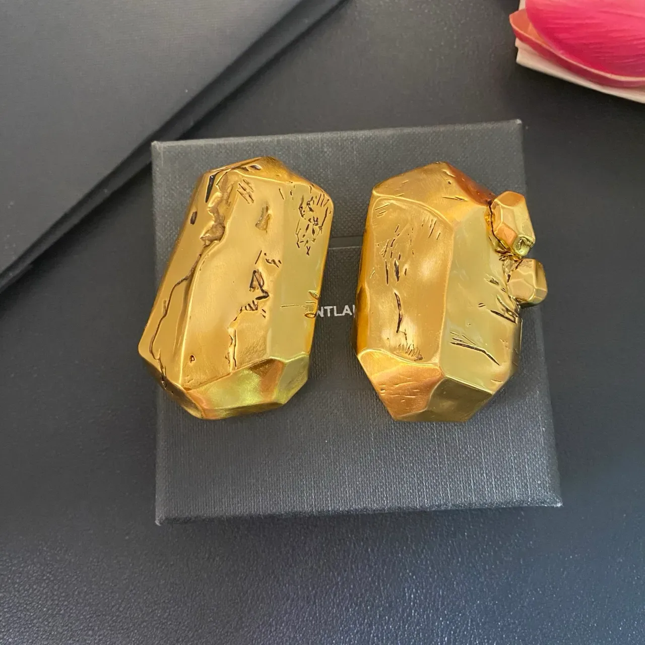 Faceted Gold Sculptural Ornament Jewelry 9