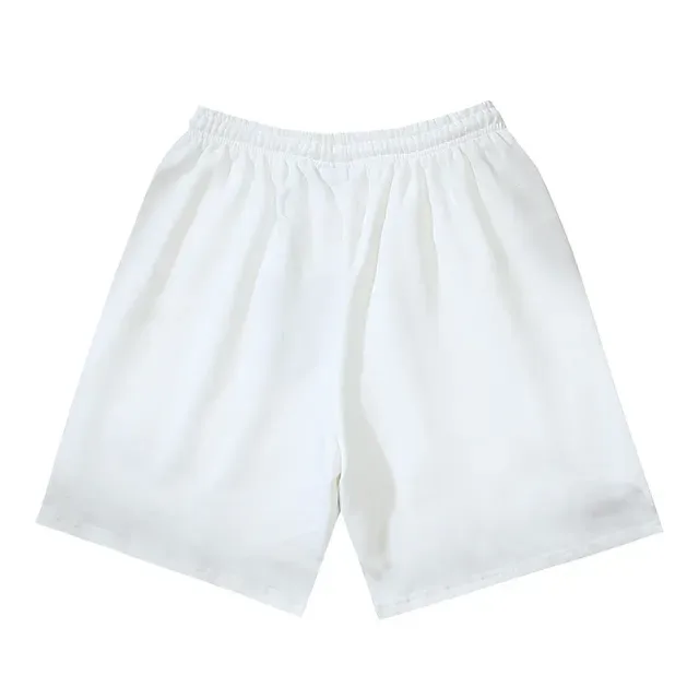 Flame Graphic Gradient Wash Drawstring Shorts 8