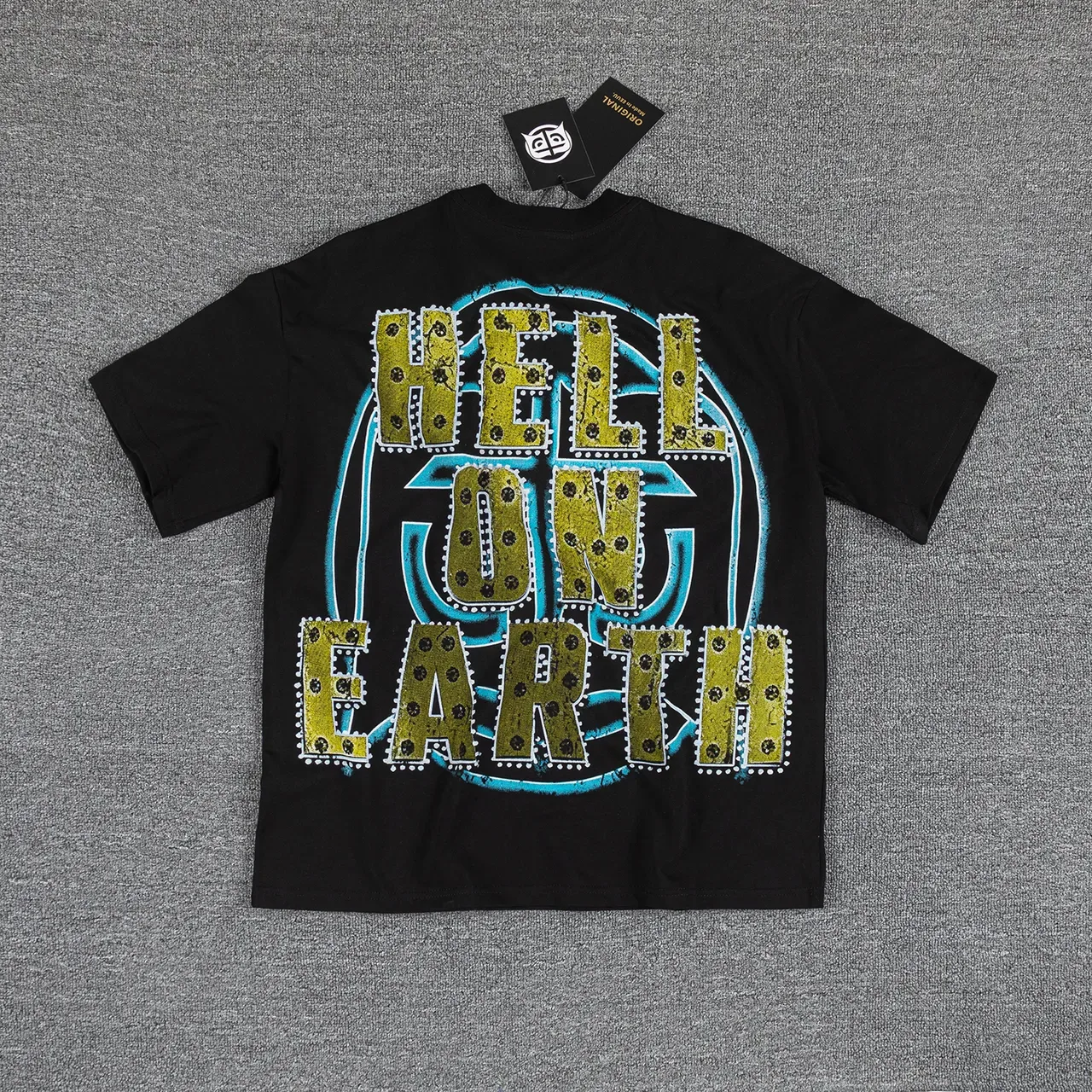 Glazagod Graphic Print Rhinestone-Neck T-Shirt 4