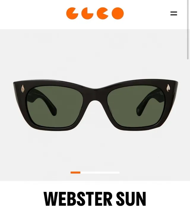 GLCO Webster Sun Black Acetate Angular Cat-Eye Sunglasses 5