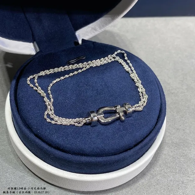 Gold and Silver Horsebit Clasp Chain Bracelets 6