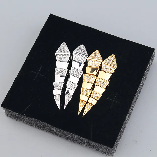 Gold and Silver Tone Pavé Articulated Y-Clasp Necklaces 4