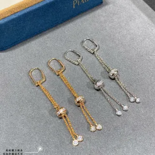 Gold and Silver Tone Pavé Tassel Drop Earrings