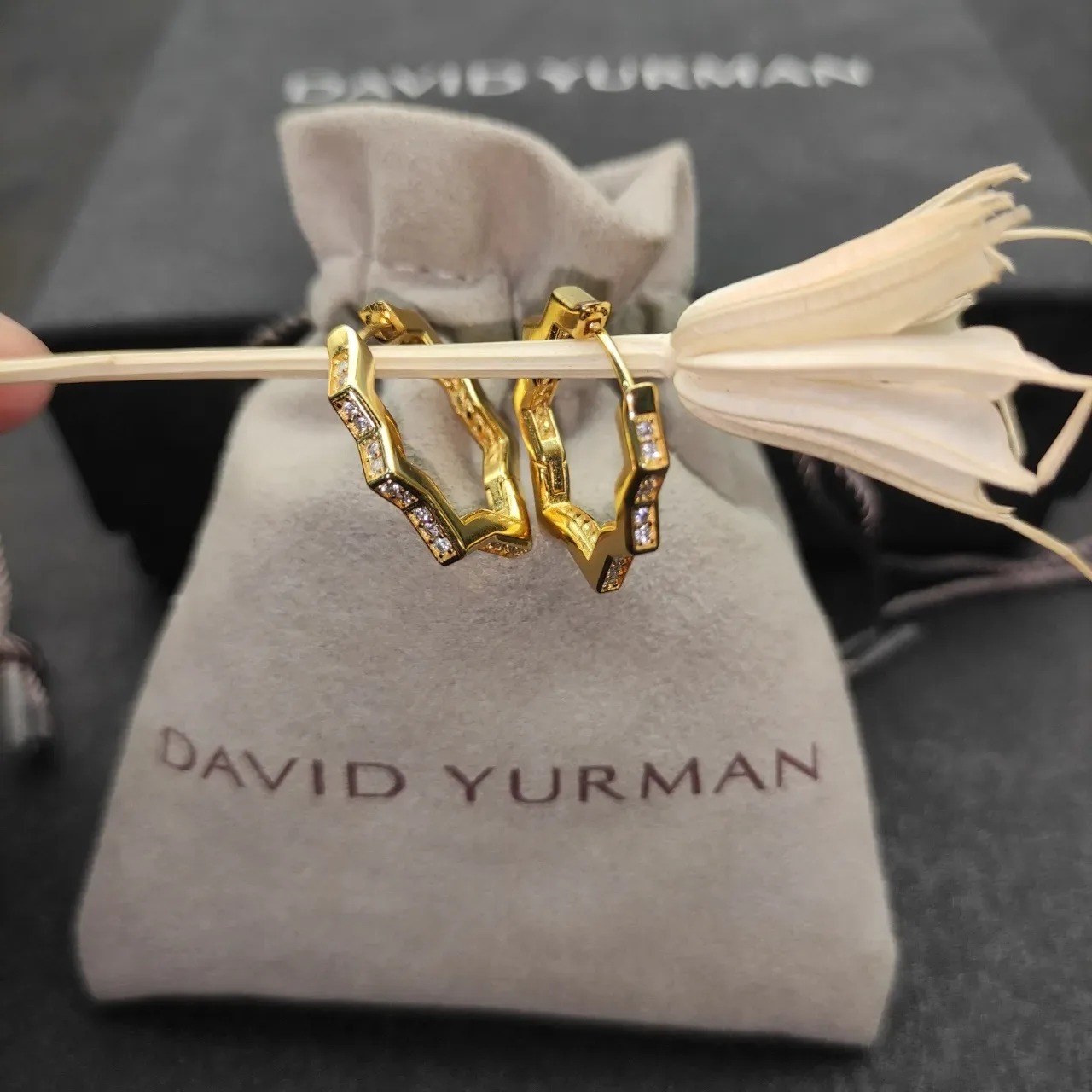 Gold Silver Geometric Layered Pavé-Set Jewelry 4