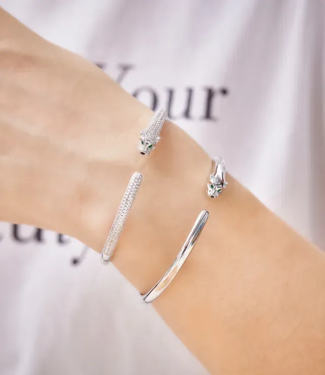 Gold Silver Rose Gold Animal-Head Cuff Bracelets 3