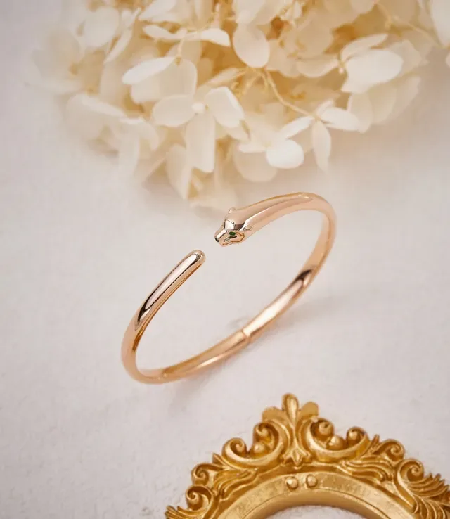 Gold Silver Rose Gold Animal-Head Cuff Bracelets 6