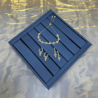 Gold-Tone Crystal Hoop-Drop Dangling Earrings