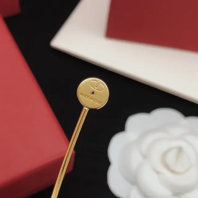 Gold-Tone Dangling Spherical Bead Earrings 3