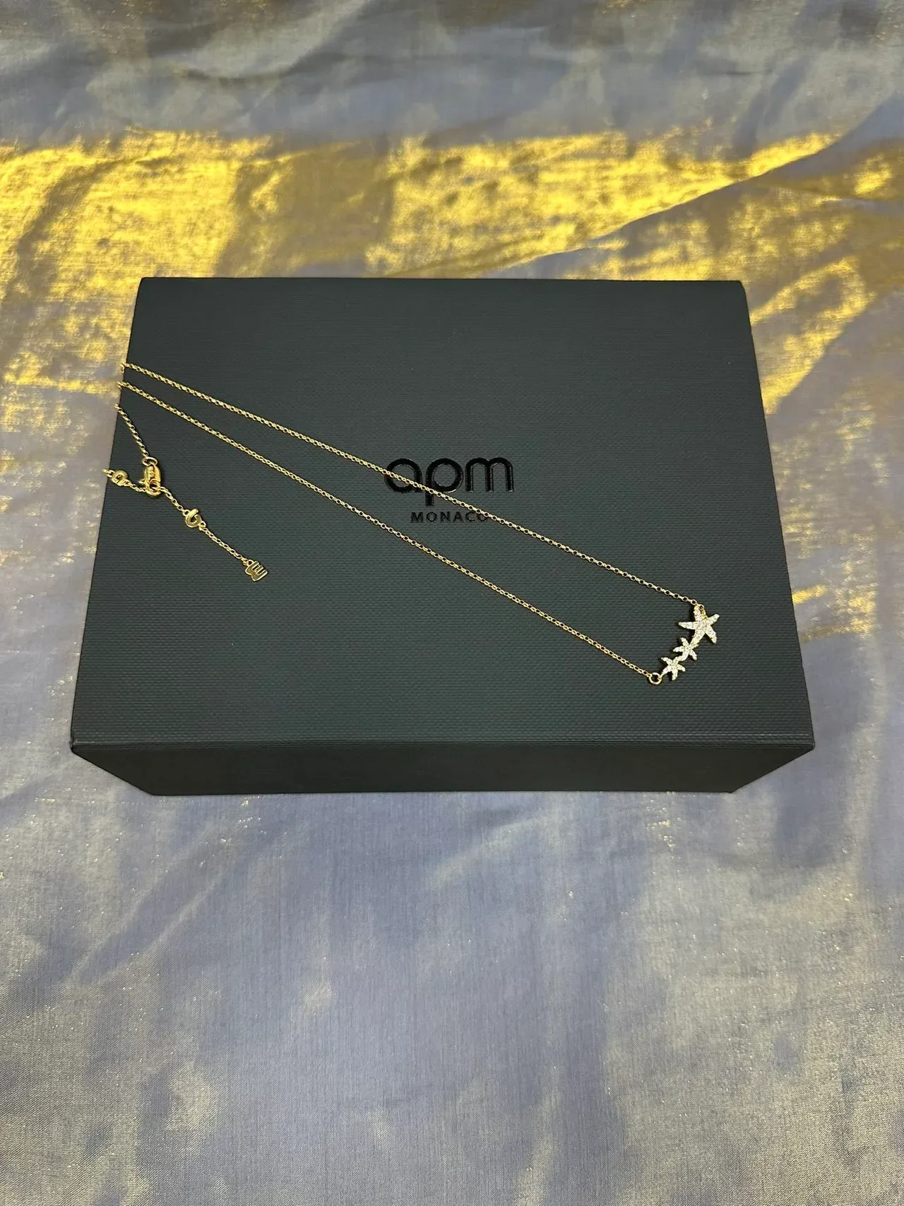 Gold-Tone Starfish Pavé Pendant Necklace 6
