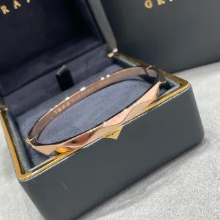 Graff Pulsera Geométrica Facetada de Oro Rosa
