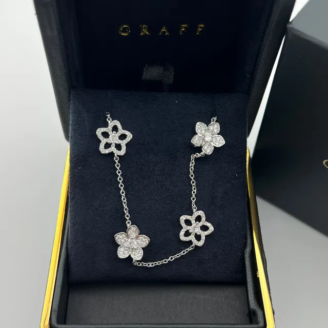 Graff Floral Diamond Pavé Bracelet 4