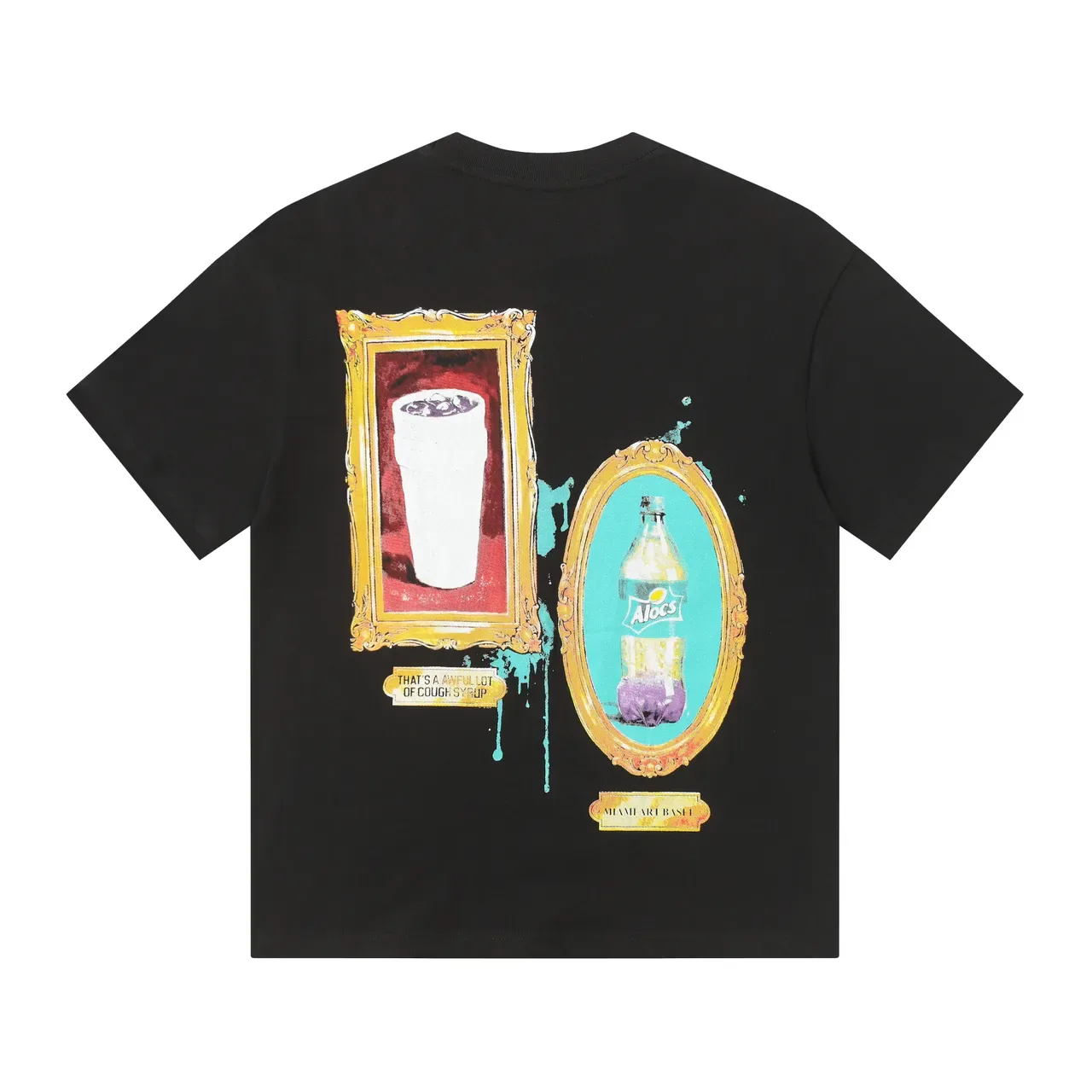 Graphic-Print Crew-Neck Short-Sleeve Art Collage T-Shirt 5