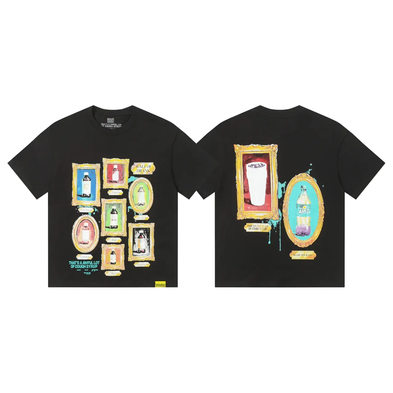 Graphic-Print Crew-Neck Short-Sleeve Art Collage T-Shirt 6