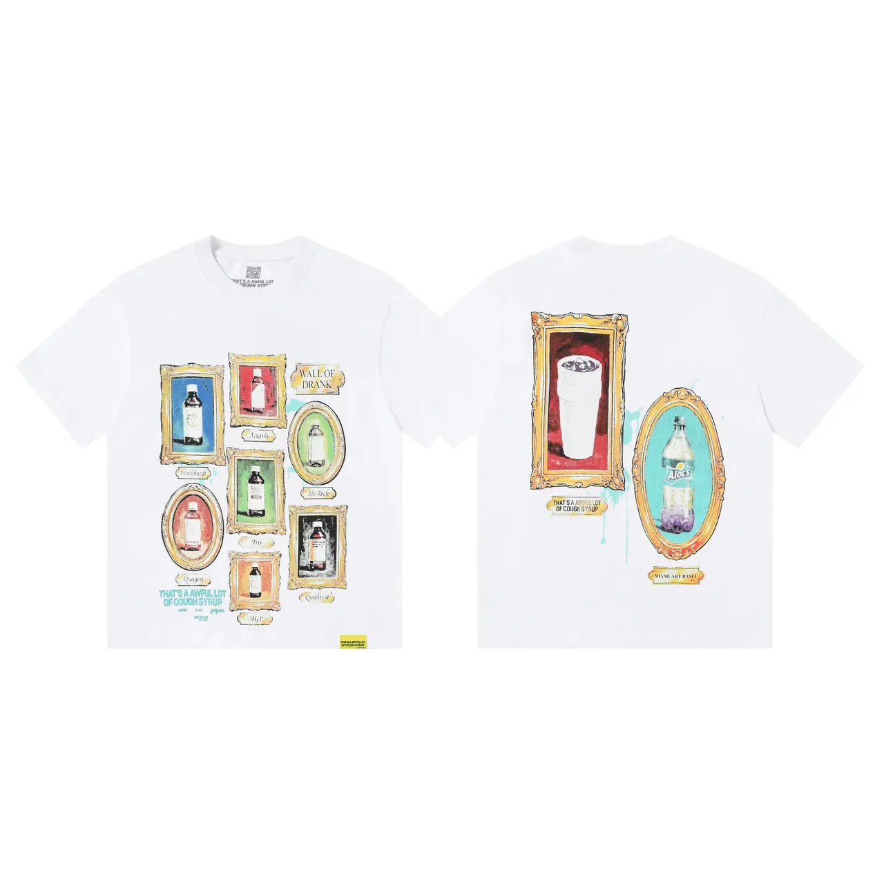 Graphic-Print Crew-Neck Short-Sleeve Art Collage T-Shirt 7
