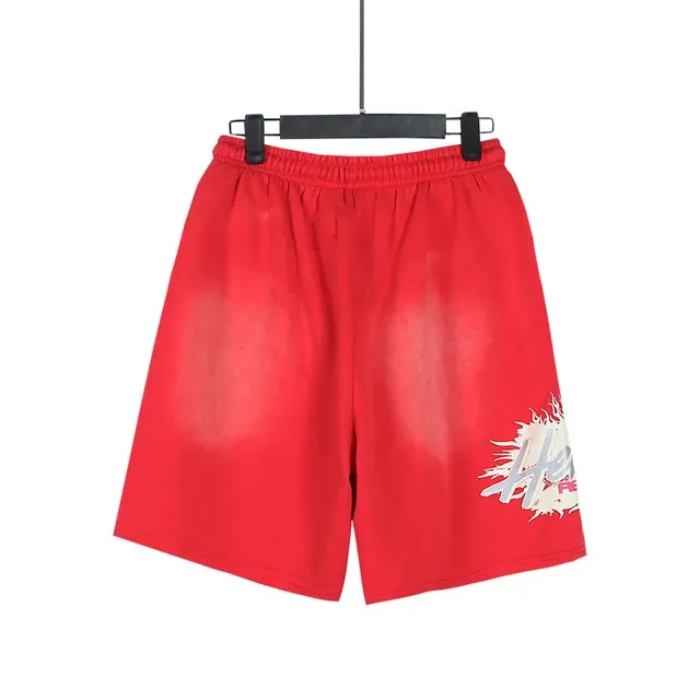 Graphic-Print Drawstring-Waist Oversized Shorts 16