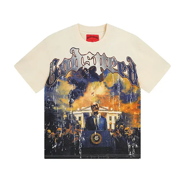 Graphic-Print Oversized Crewneck Short-Sleeve T-Shirt 2