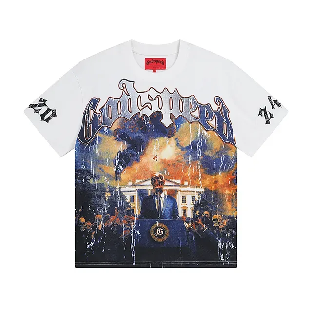 Graphic-Print Oversized Crewneck Short-Sleeve T-Shirt 4