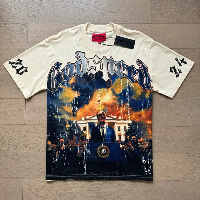 Graphic-Print Oversized Crewneck Short-Sleeve T-Shirt 8