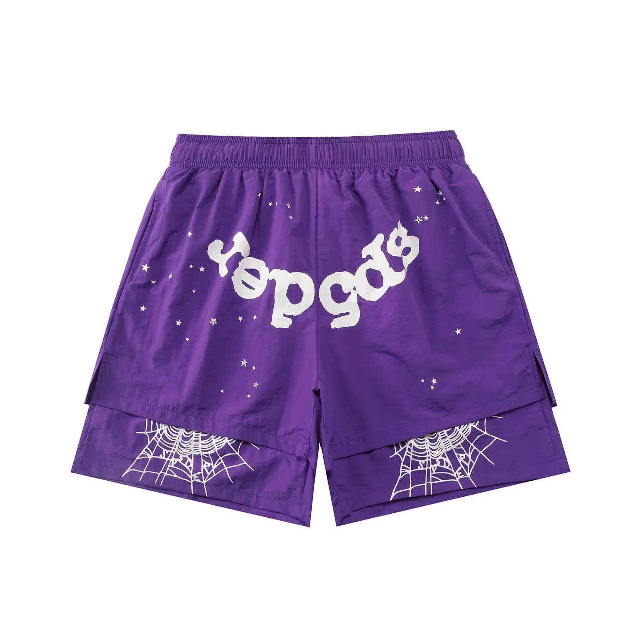 Graphic Print Two-Layer Sport Shorts 3
