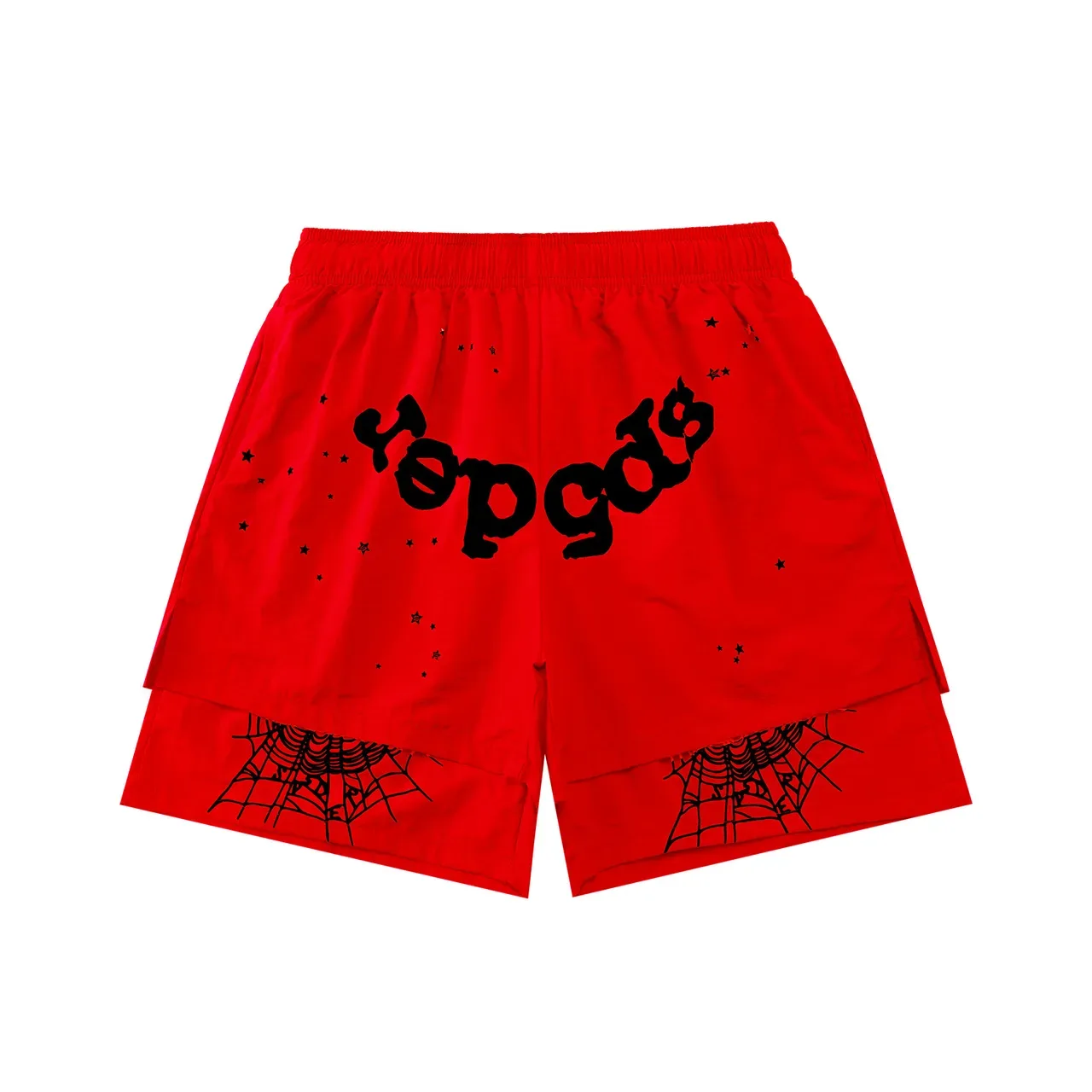 Graphic Print Two-Layer Sport Shorts 4