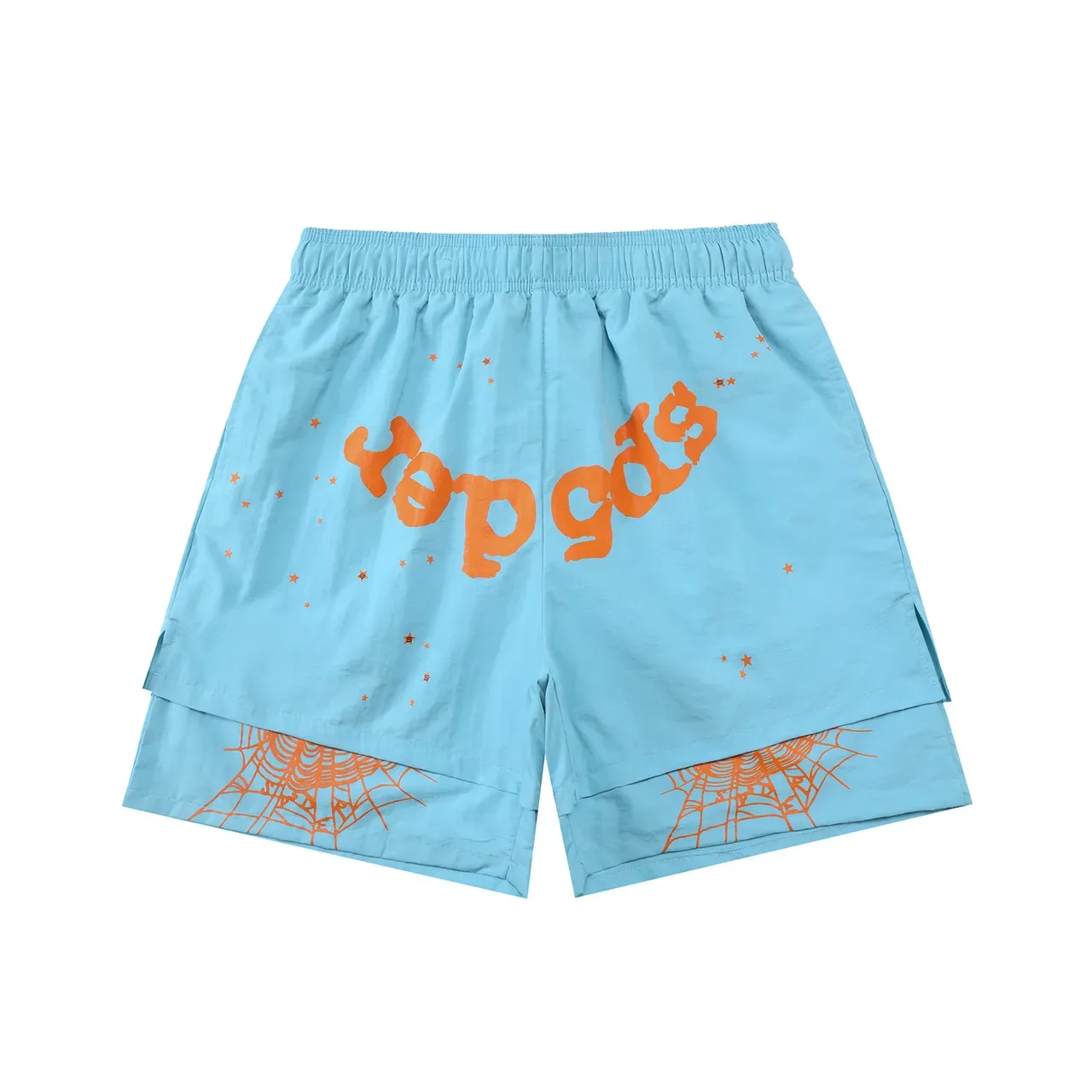 Graphic Print Two-Layer Sport Shorts 7